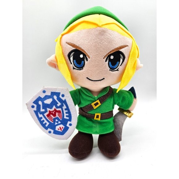 Nintendo Legend Of Zelda 12" Plush Doll With Shield And Sword - Picture 1 of 8